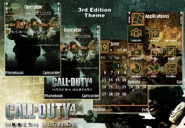 S60 V3 theme – call of duty 4